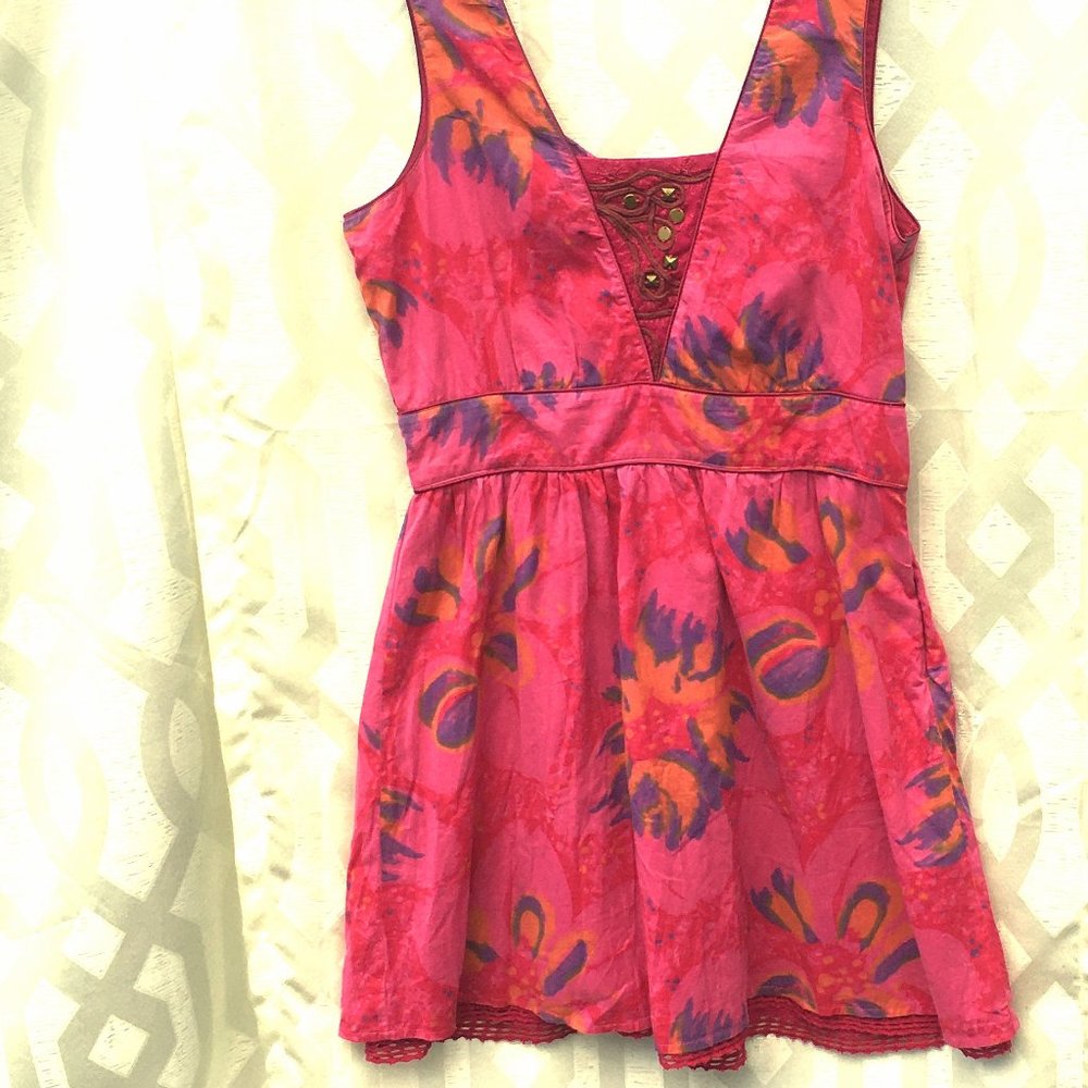 Floral Cotton Dress FREE PEOPLE